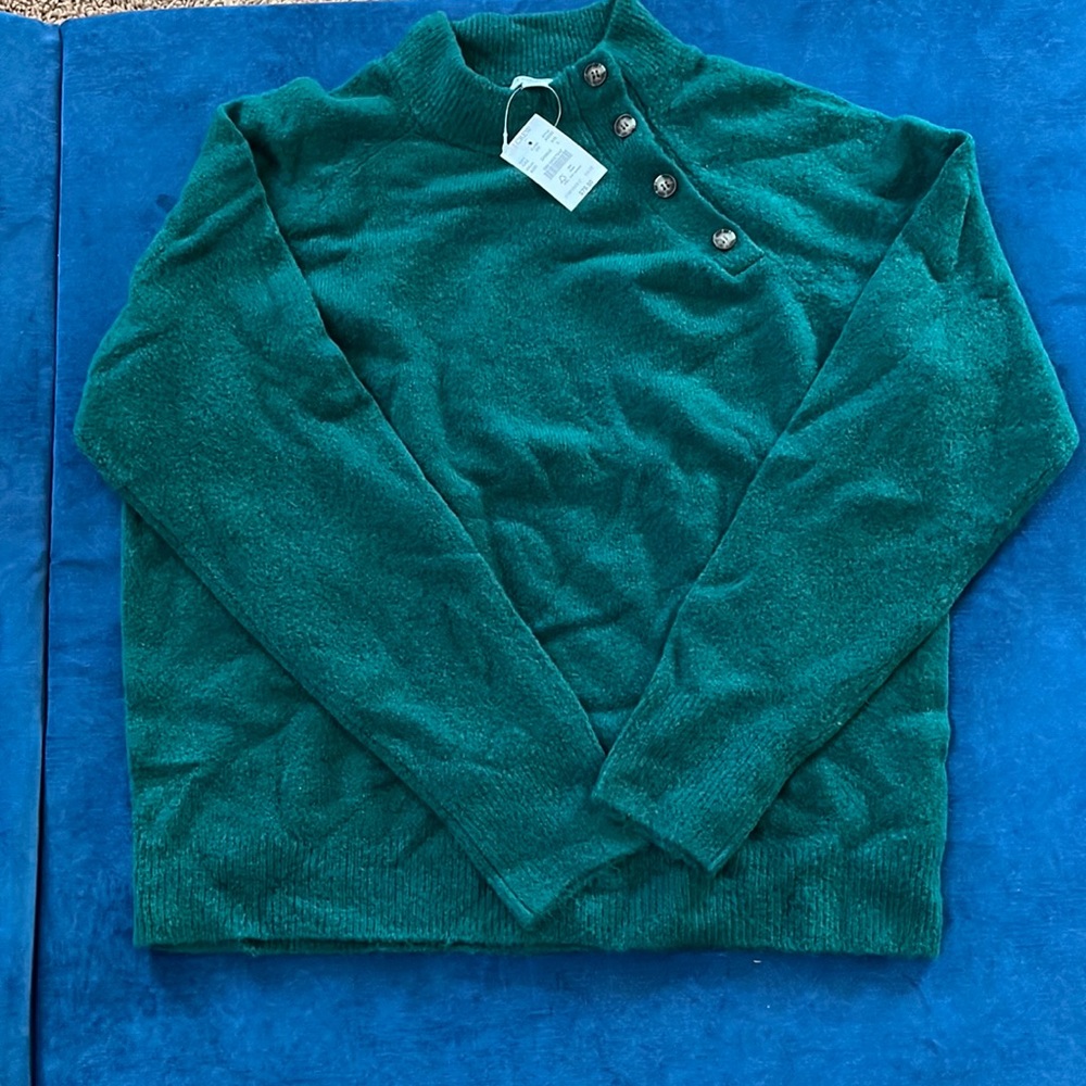 NWT Jcrew Green Sweater